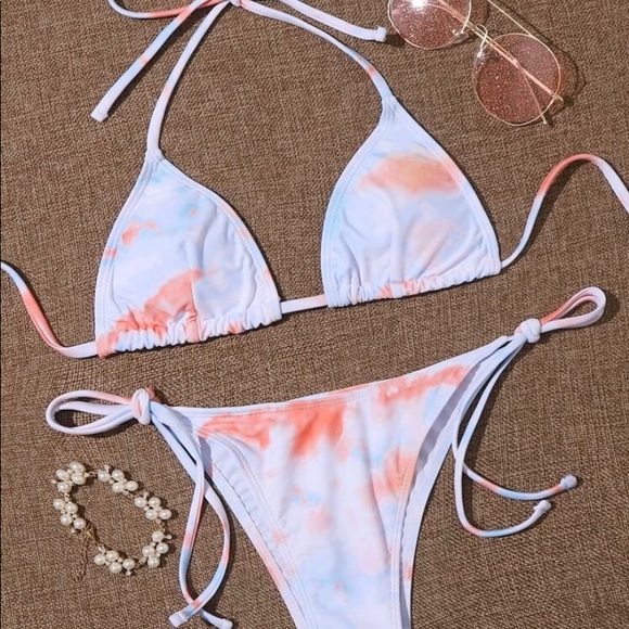 tie dye green bikini - Picture 3 of 4